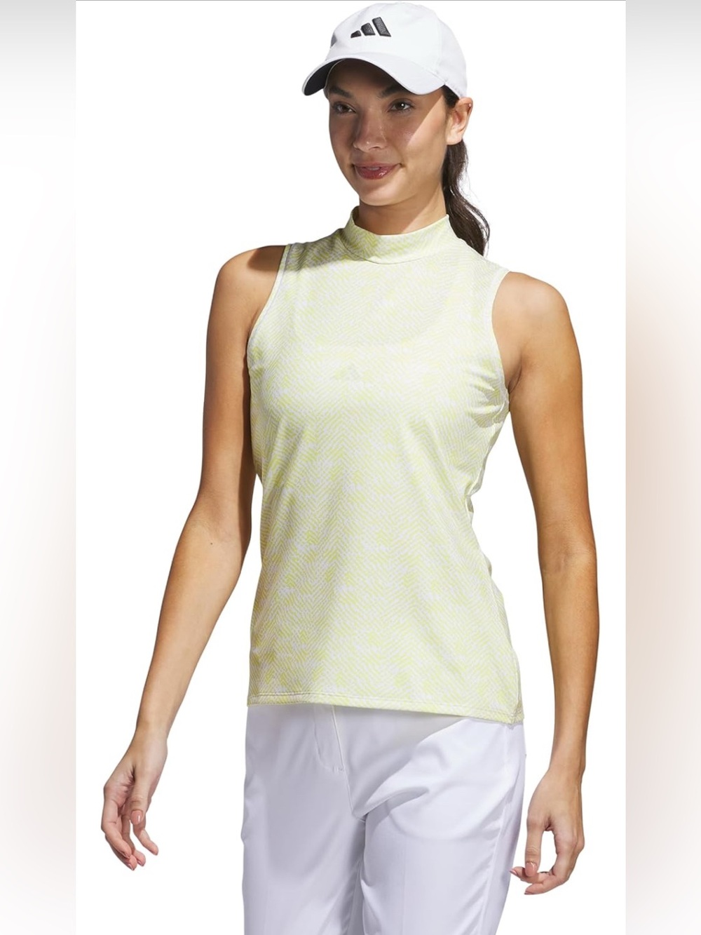 Adidas Women's Ultimate365 Sleeveless Mock Polo , Size Large NWT